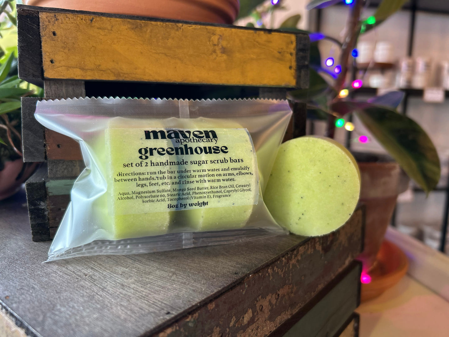 Sugar Scrub Bars Set of 2 Greenhouse Scent