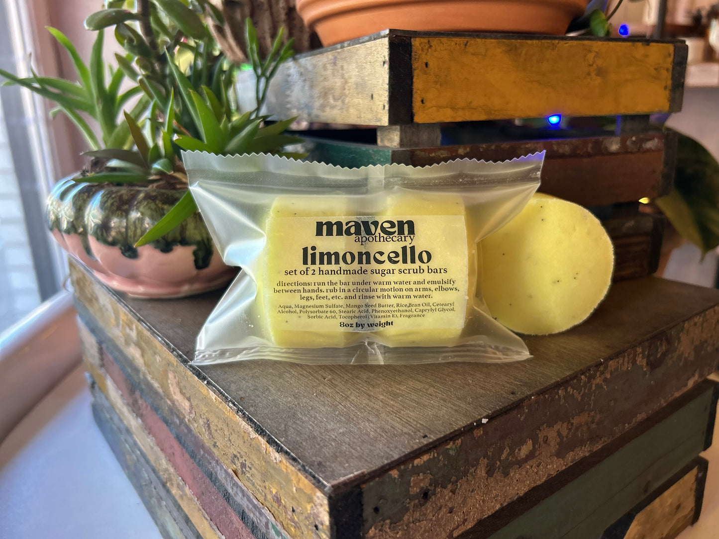 Sugar Scrub Bars Set of 2 Limoncello