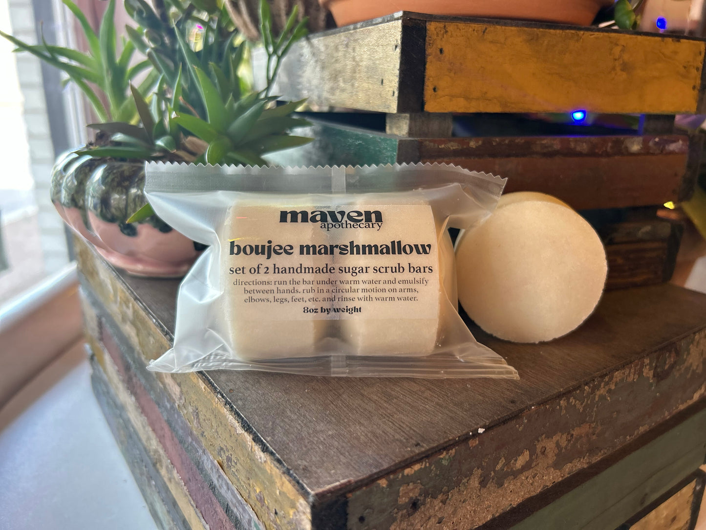 Sugar Scrub Bars Set of 2 Boujee Marshmallow