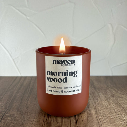 Morning Wood Hemp & Coconut Wax Candle 8oz