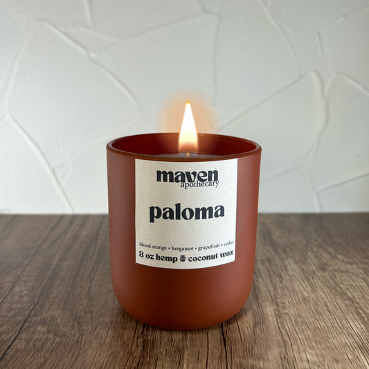 Paloma Hemp & Coconut Wax Candle 8oz