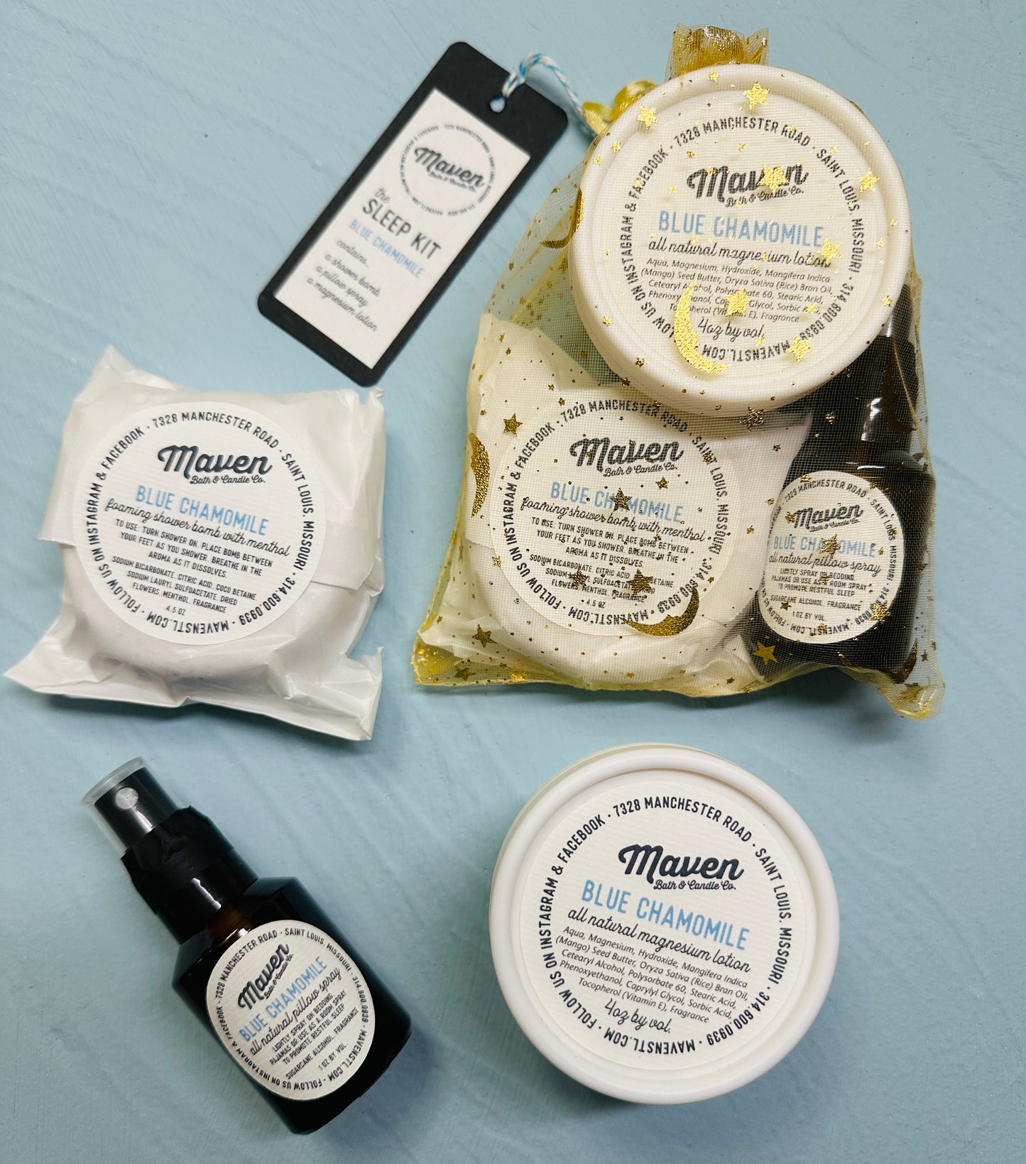 Sleep Kit Blue Chamomile 12oz
