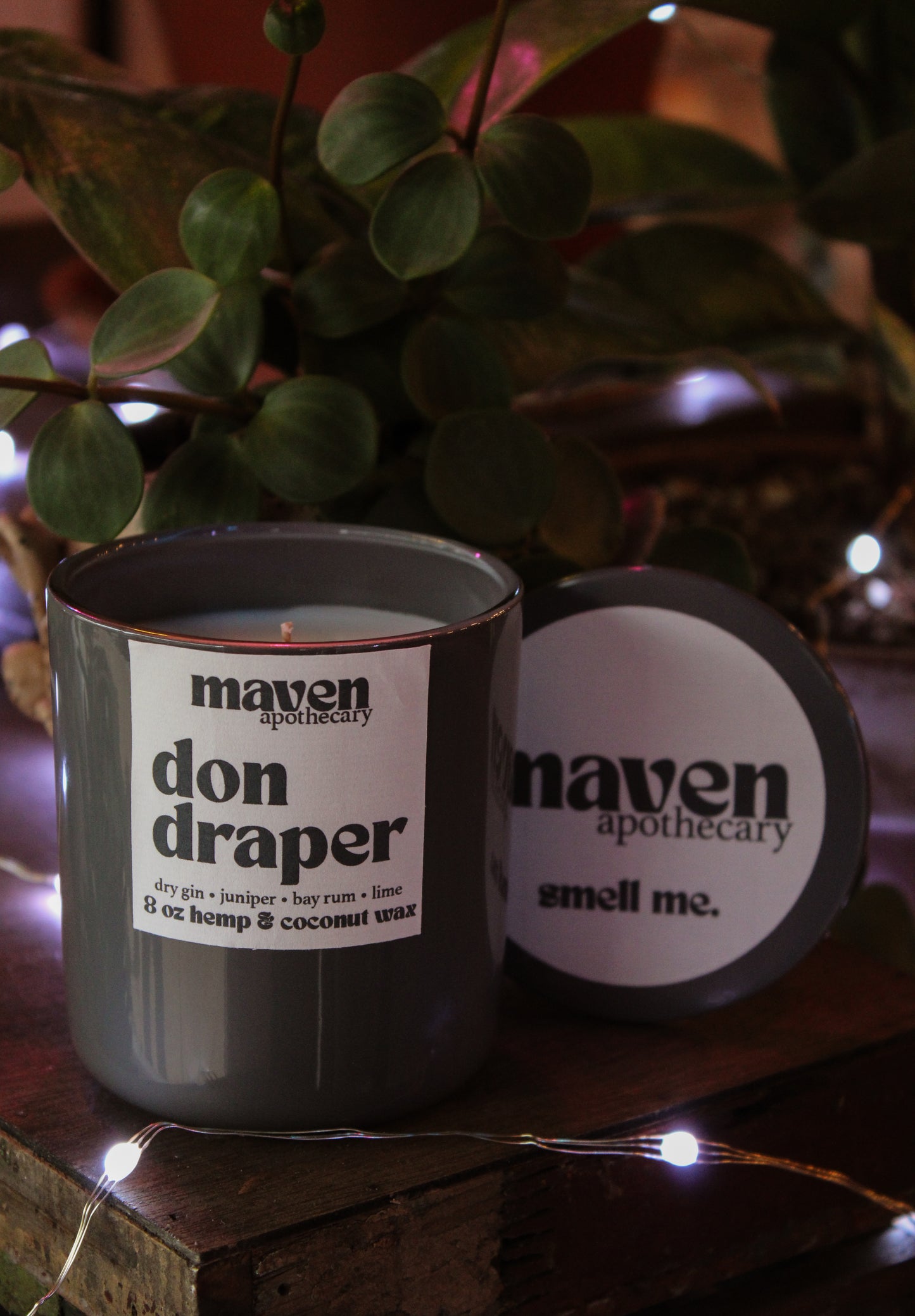 Don Draper Hemp & Coconut Wax Candle 8oz