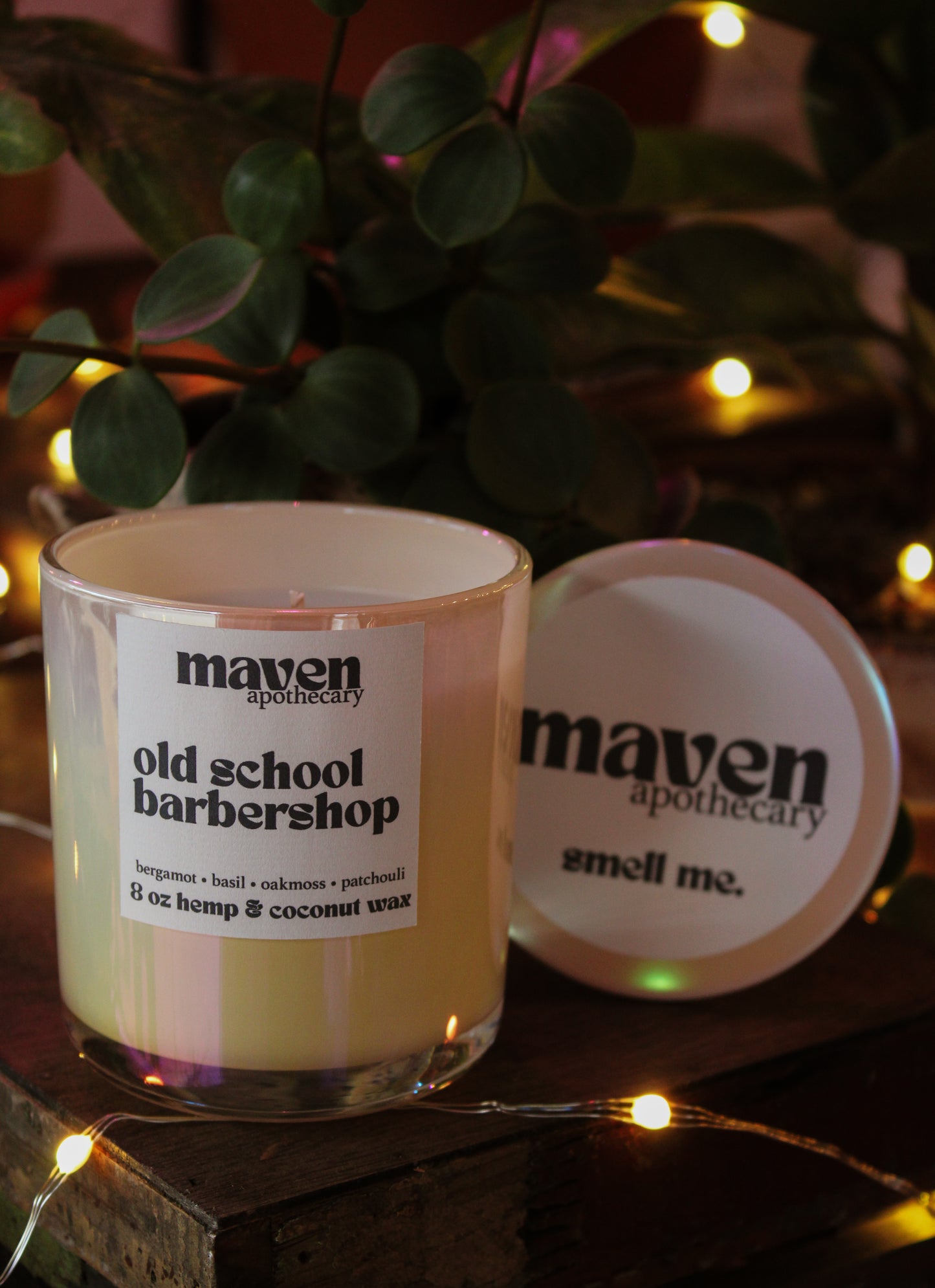 Old School Barbershop Hemp & Coconut Wax Candle 8oz