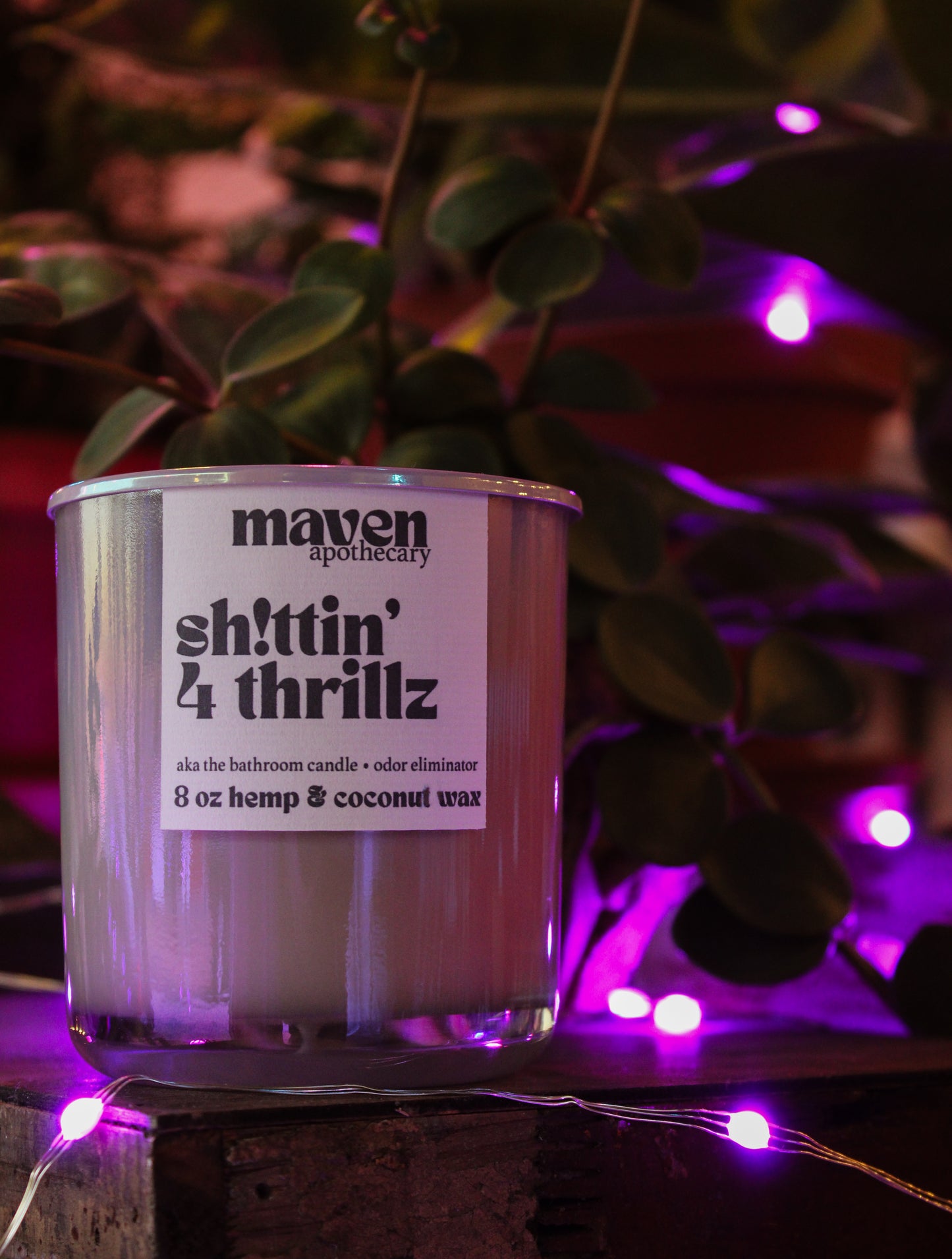 Sh!ttin' 4 Thrillz Hemp & Coconut Wax Candle 8oz