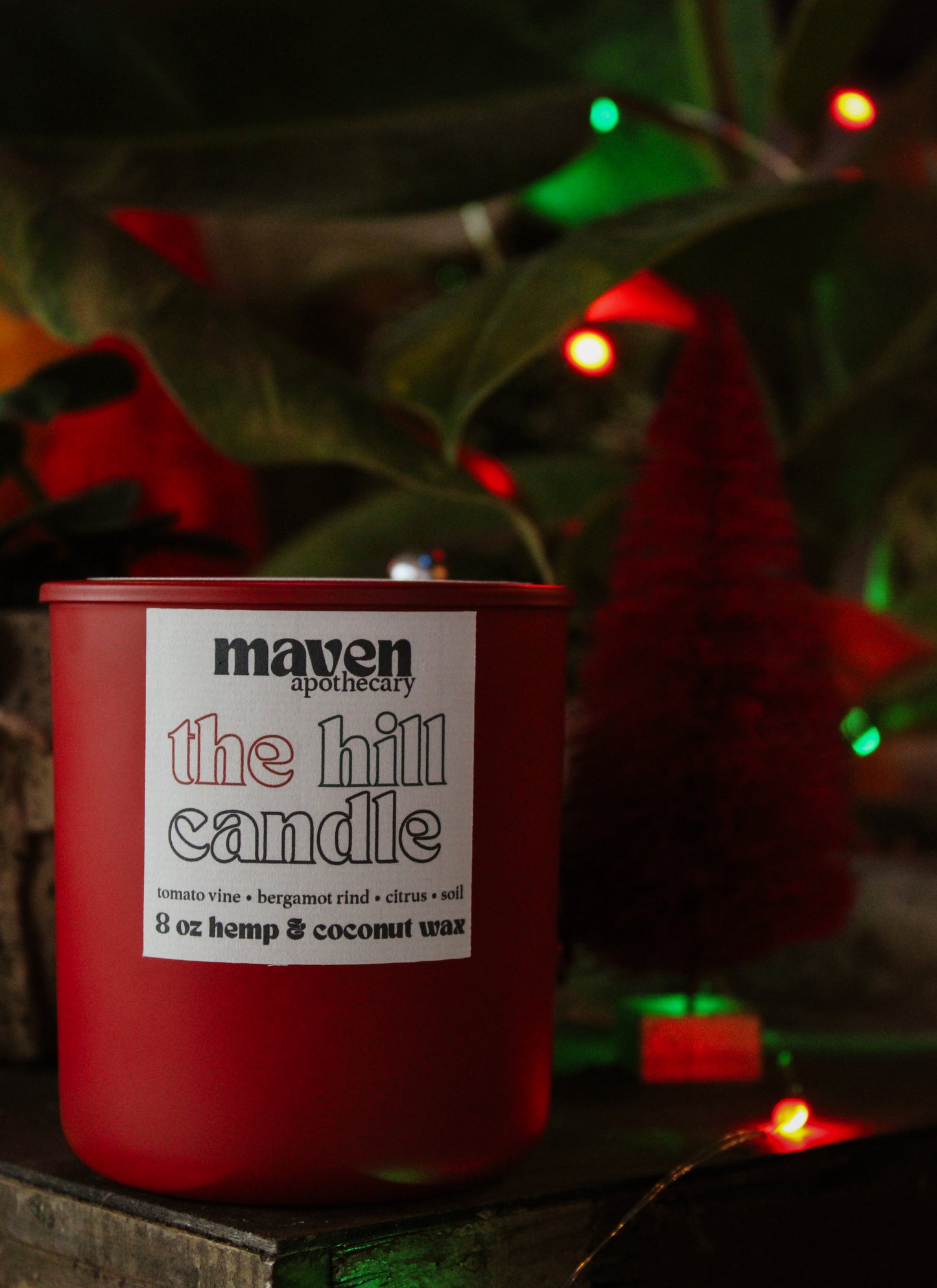 The Hill Hemp & Coconut Wax Candle 8oz