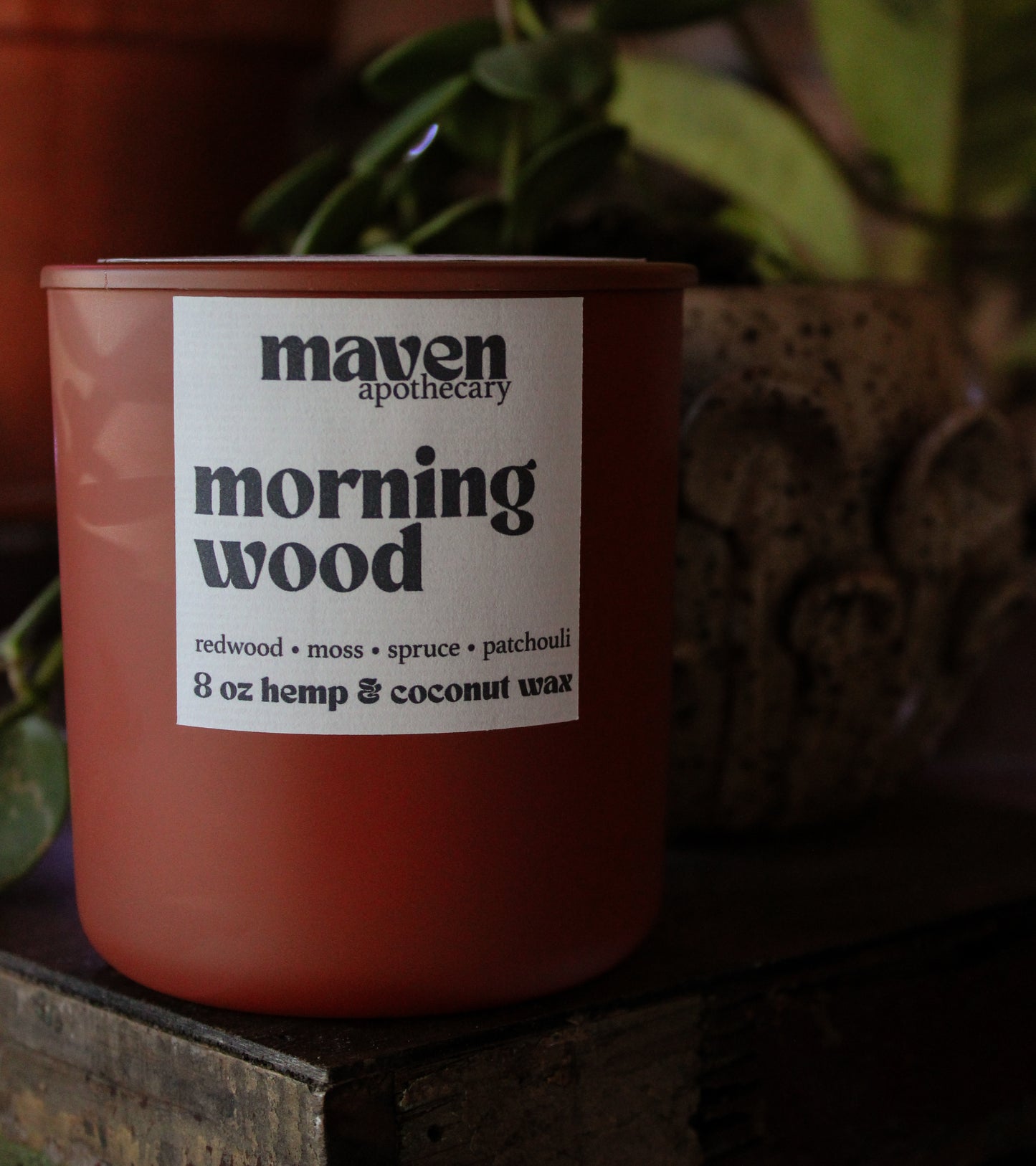 Morning Wood Hemp & Coconut Wax Candle 8oz