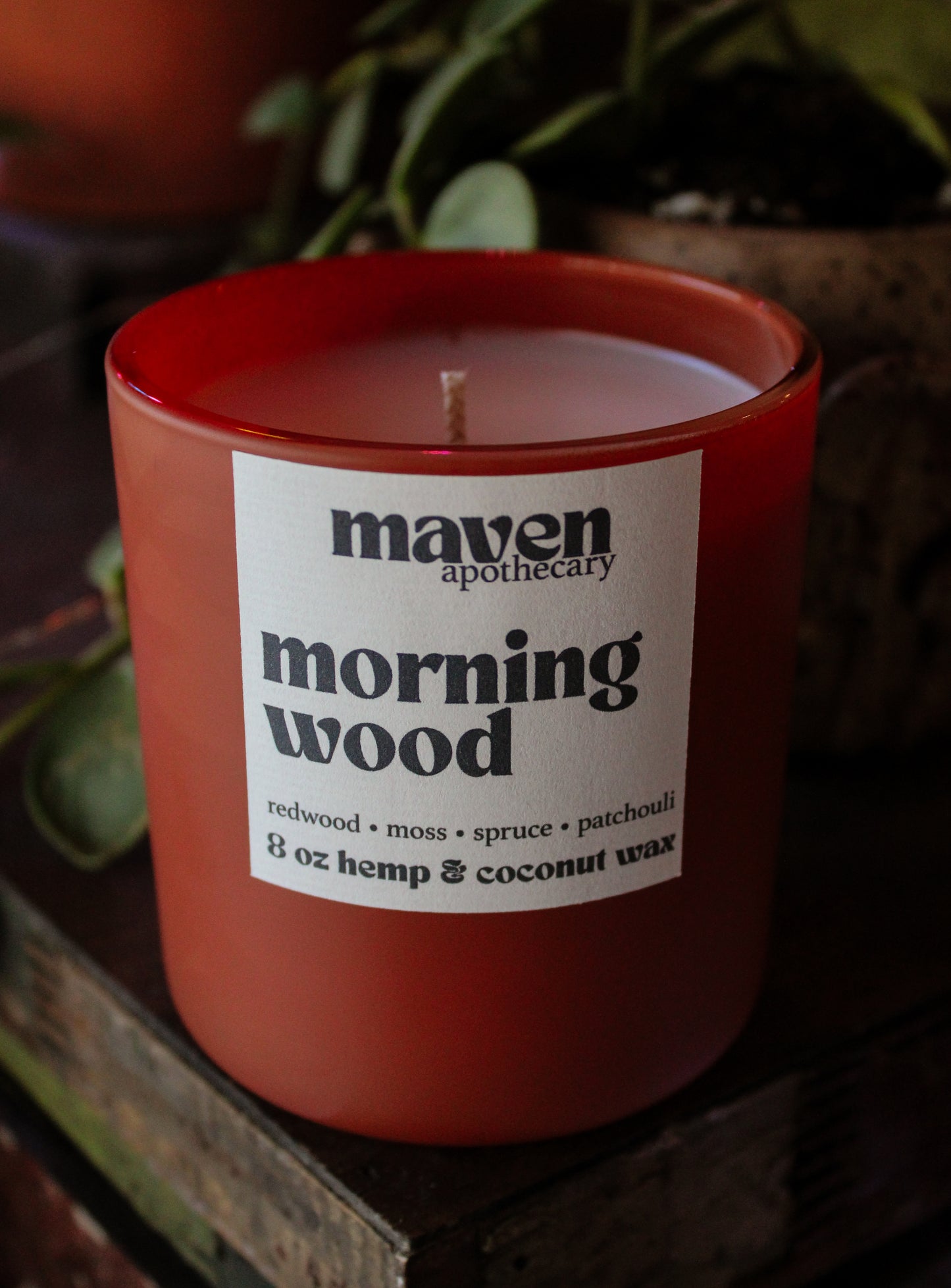 Morning Wood Hemp & Coconut Wax Candle 8oz