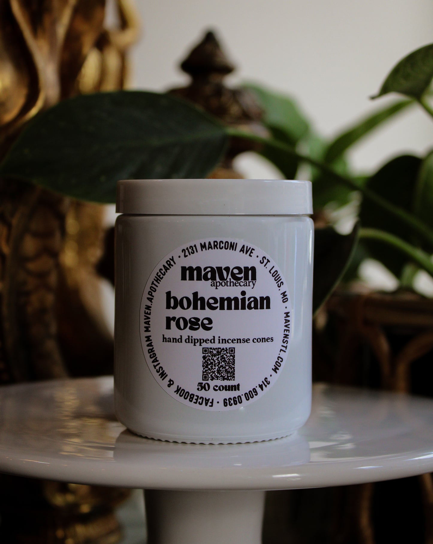 Incense Cones Bohemian Rose 50 Count