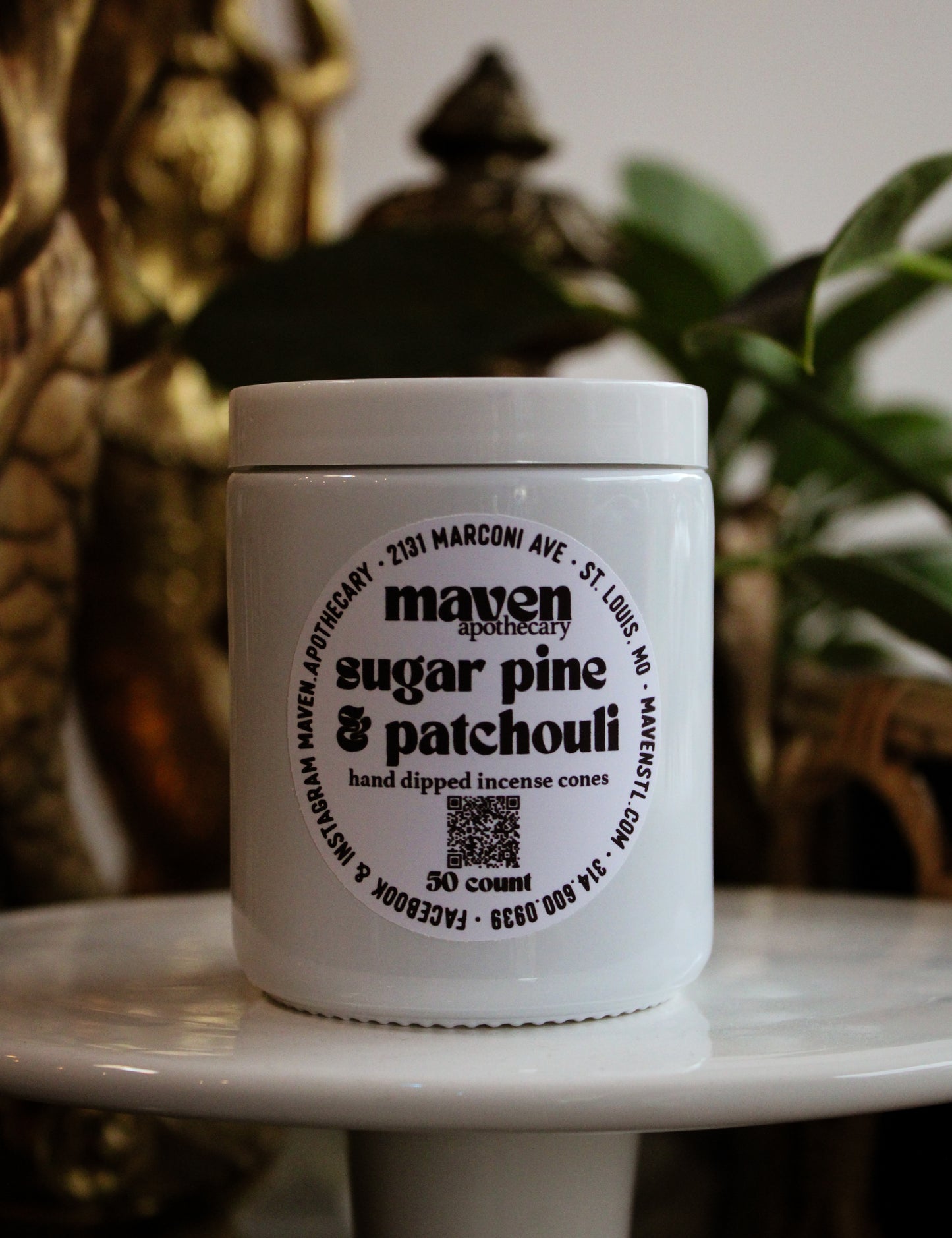 Incense Cones Sugar Pine & Patchouli 50 Count
