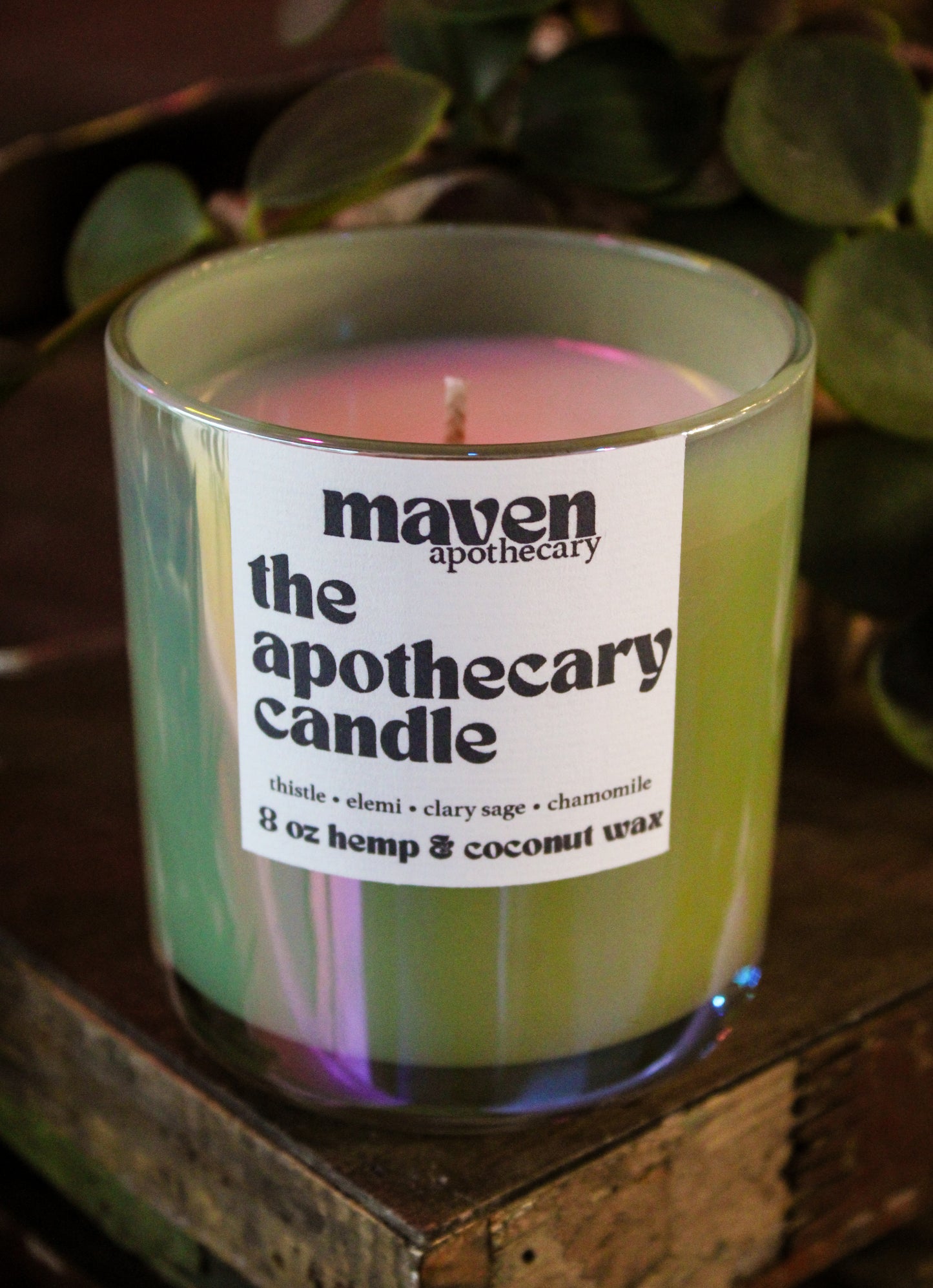 The Apothecary Candle Hemp & Coconut Wax Candle 8oz
