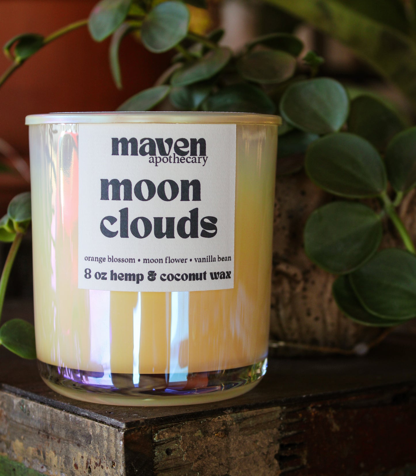 Moon Clouds Hemp & Coconut Wax Candle 8oz