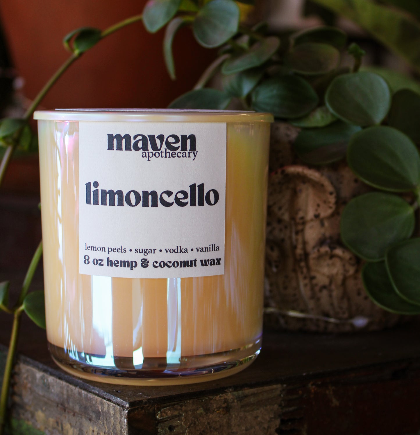 Limoncello Hemp & Coconut Wax Candle 8oz