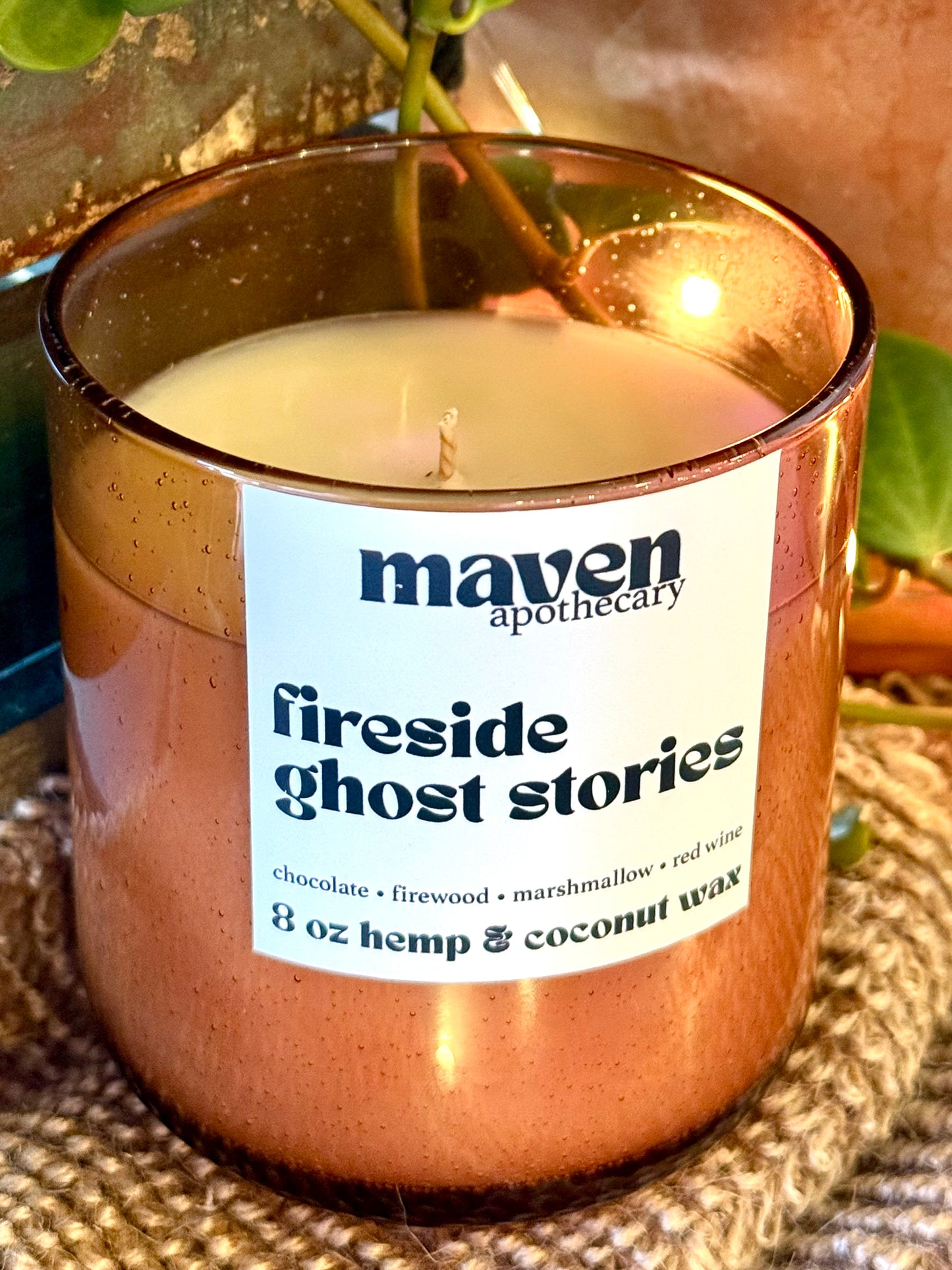 Fireside Ghost Stories Hemp & Coconut Wax Candle 8oz