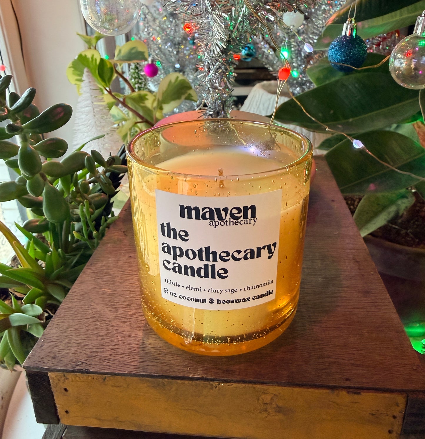 The Apothecary Candle Beeswax & Coconut Wax Candle 8oz