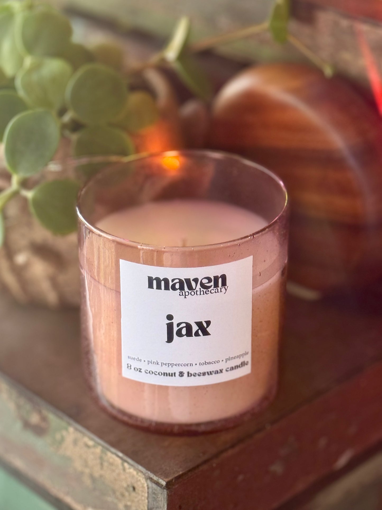 Jax Beeswax & Coconut Wax Candle 8oz