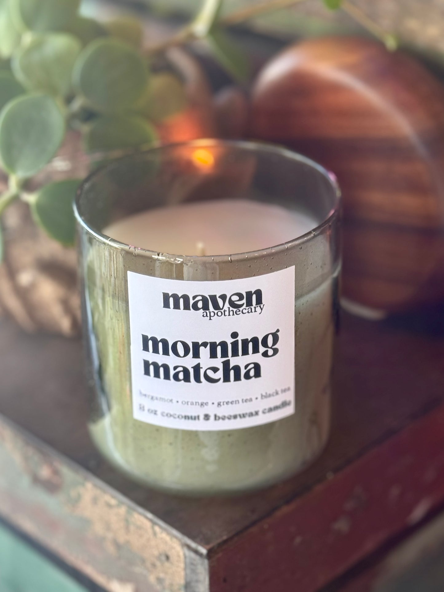 Morning Matcha Beeswax & Coconut Wax Candle 8oz