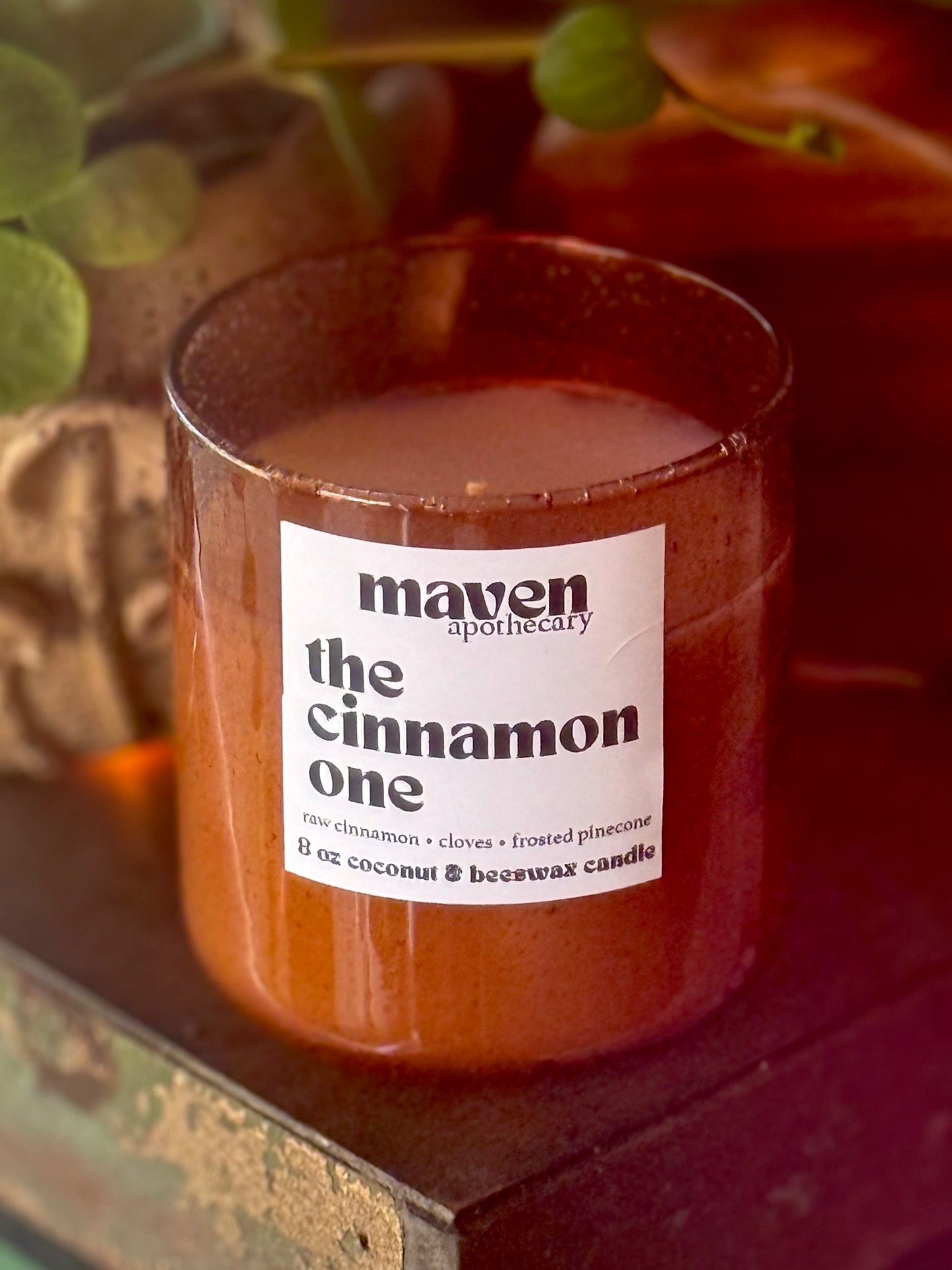 The Cinnamon One Beeswax & Coconut Wax Candle 8oz
