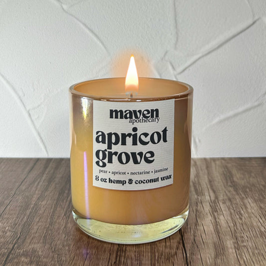 Apricot Grove Hemp & Coconut Wax Candle 8oz