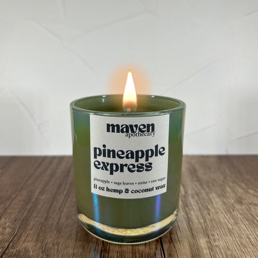 Pineapple Express Hemp & Coconut Wax Candle 8oz