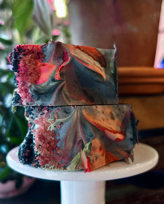Cold Process Soap Volcanic Cherry 6.5oz