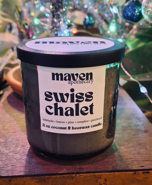 Swiss Chalet Beeswax & Coconut Wax Candle 8oz