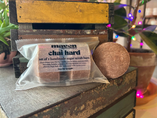 Sugar Scrub Bars Set of 2 Chai Hard