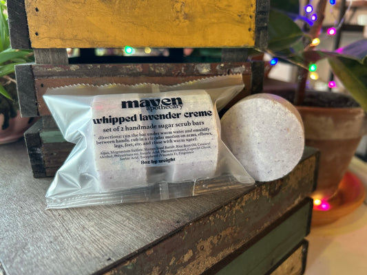 Sugar Scrub Bars Set of 2 Whipped Lavender Creme Scent