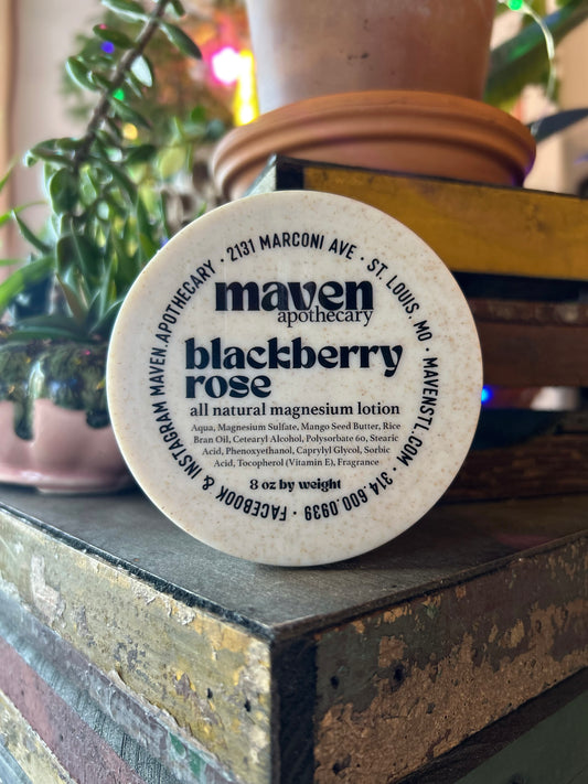 Magnesium Lotion Blackberry Rose 8oz