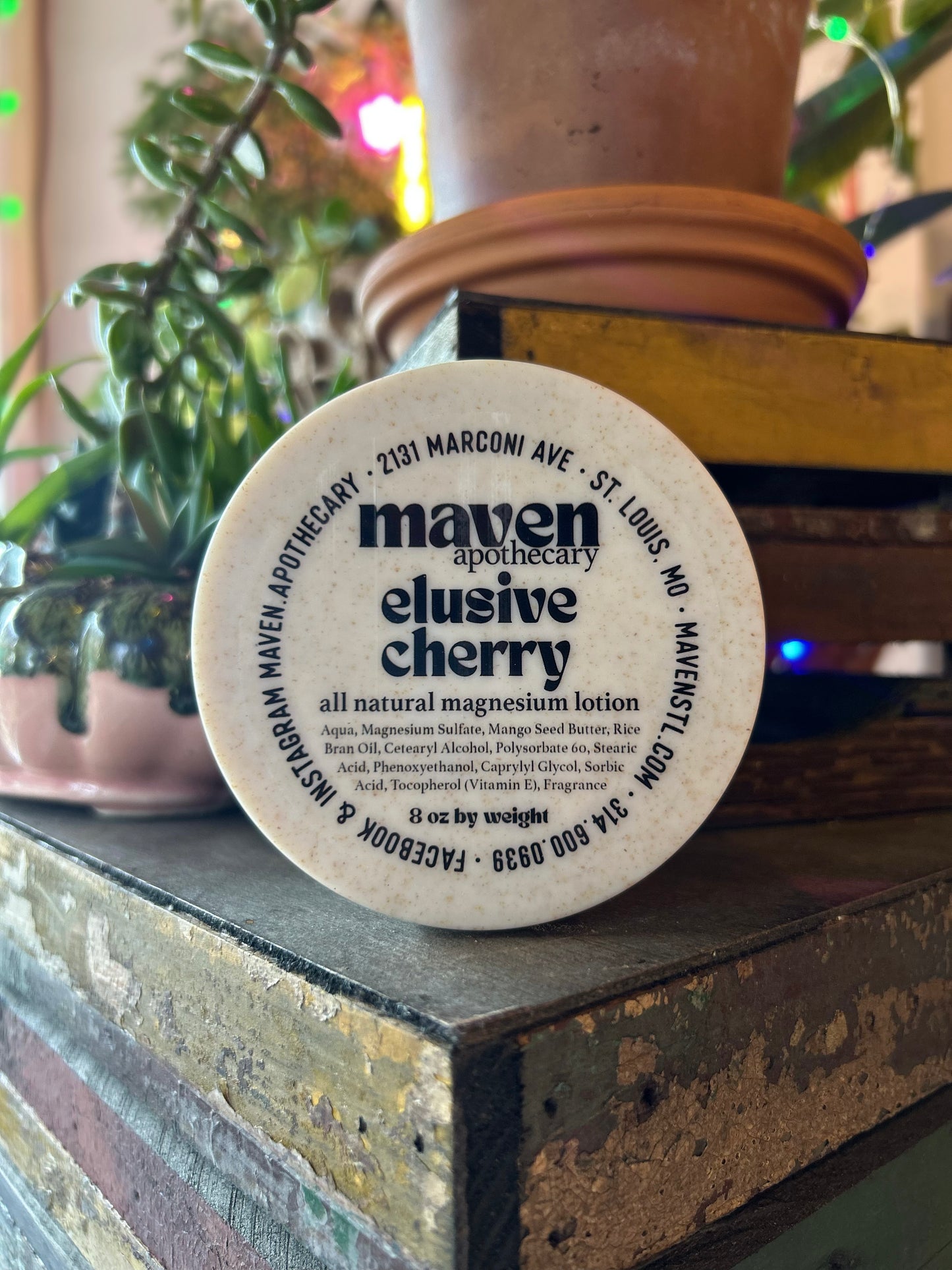 Magnesium Lotion Elusive Cherry  8oz