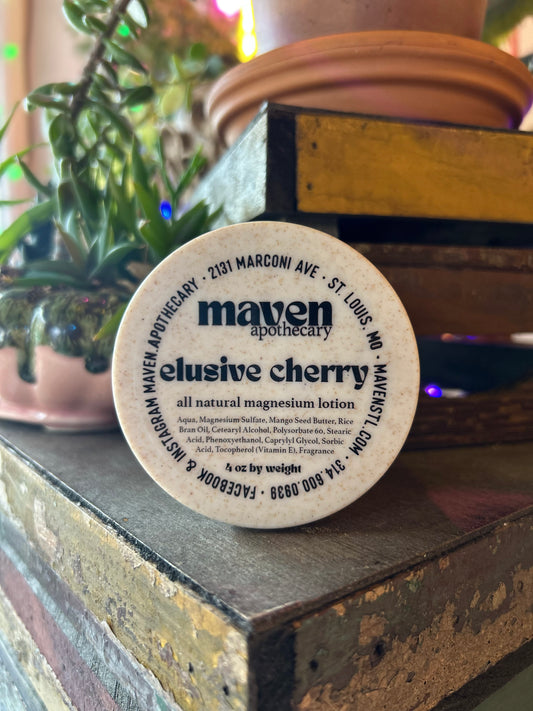 Magnesium Lotion Elusive Cherry 4oz