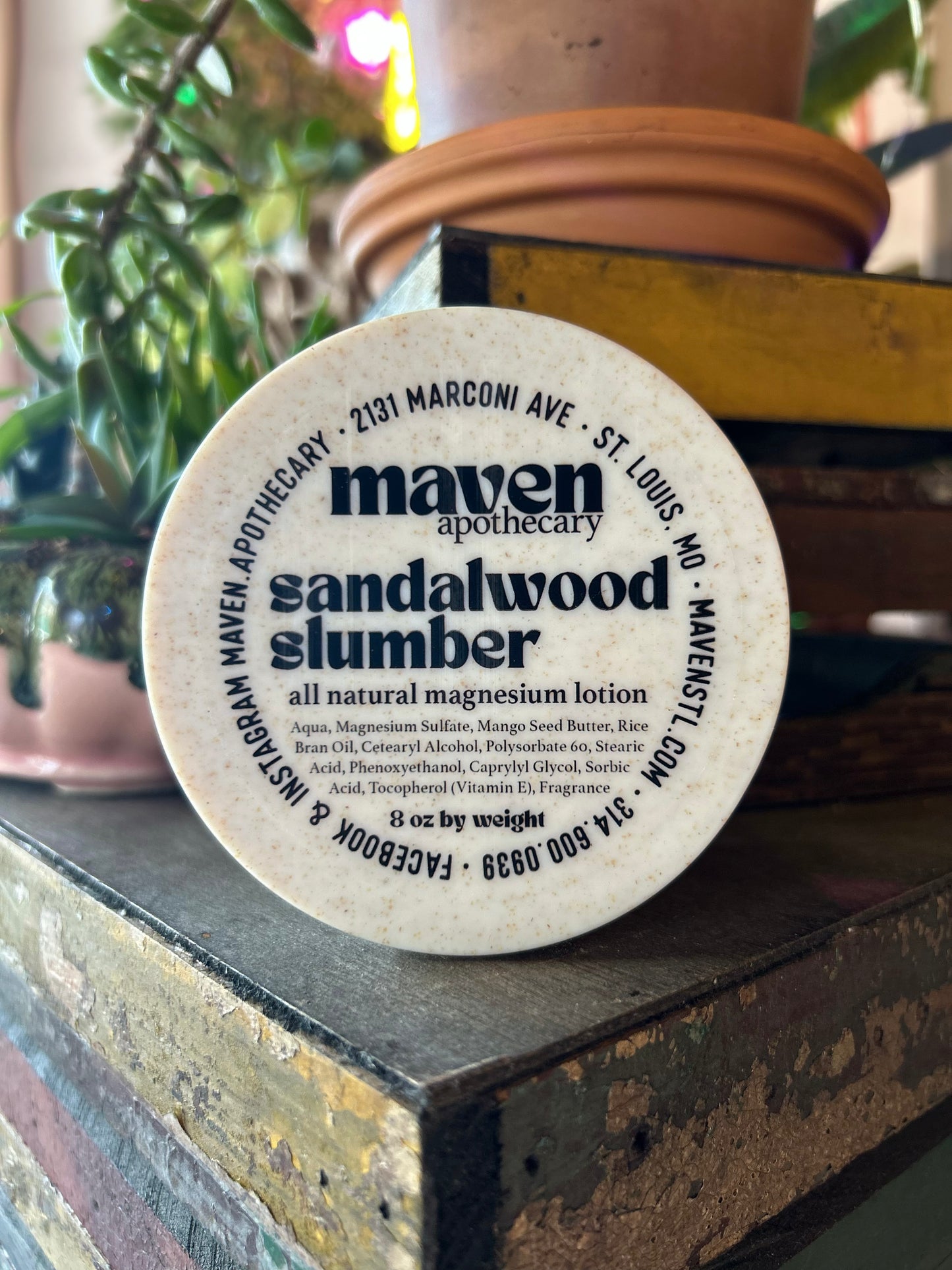 Magnesium Lotion Sandalwood Slumber 8oz