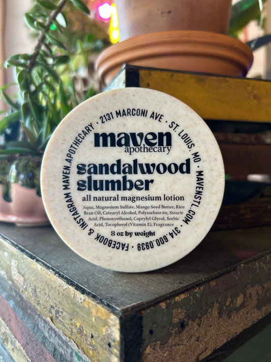 Magnesium Lotion Sandalwood Slumber 8oz
