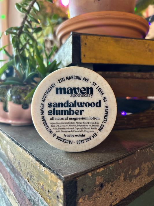 Magnesium Lotion Sandalwood Slumber 4oz