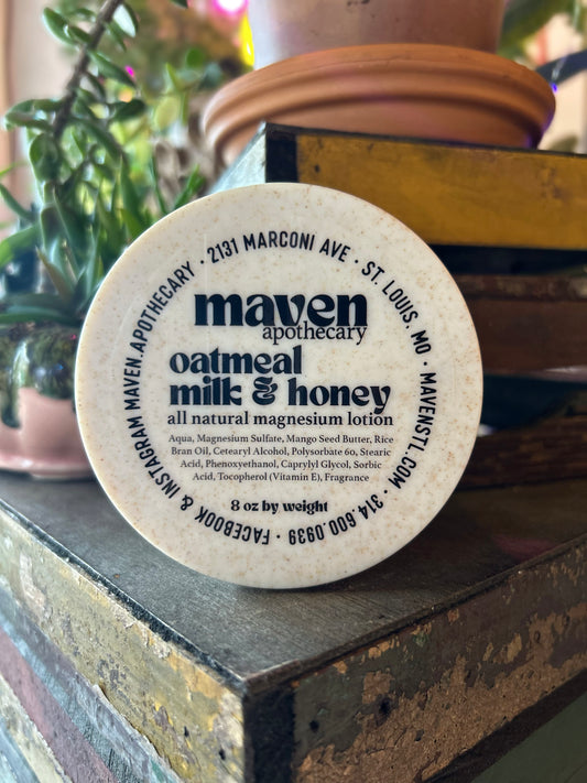 Magnesium Lotion Oatmeal, Milk & Honey 8oz