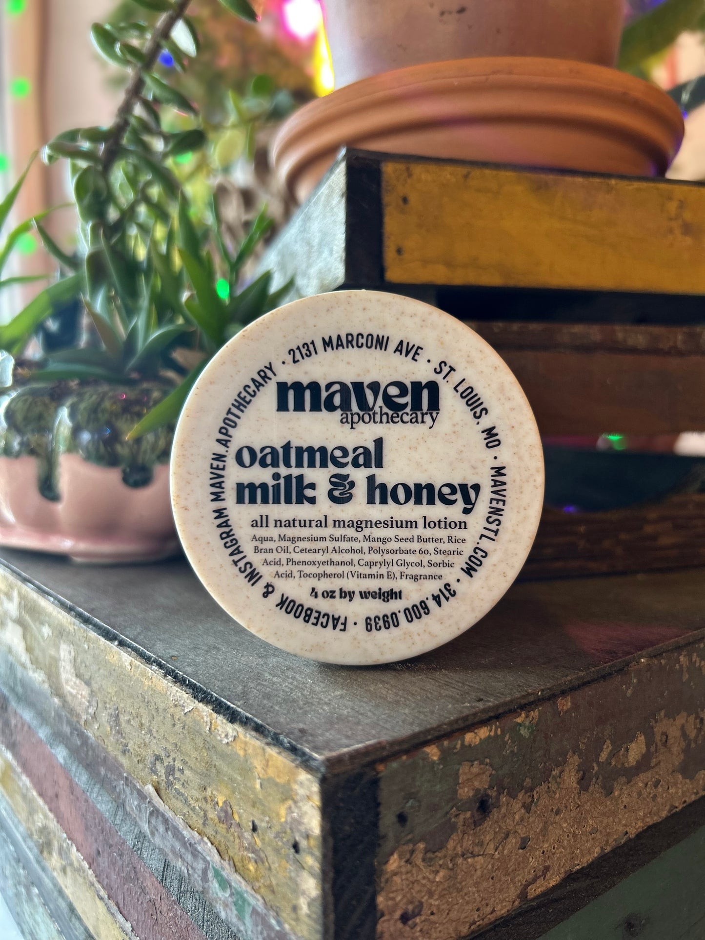 Magnesium Lotion Oatmeal, Milk & Honey 4oz