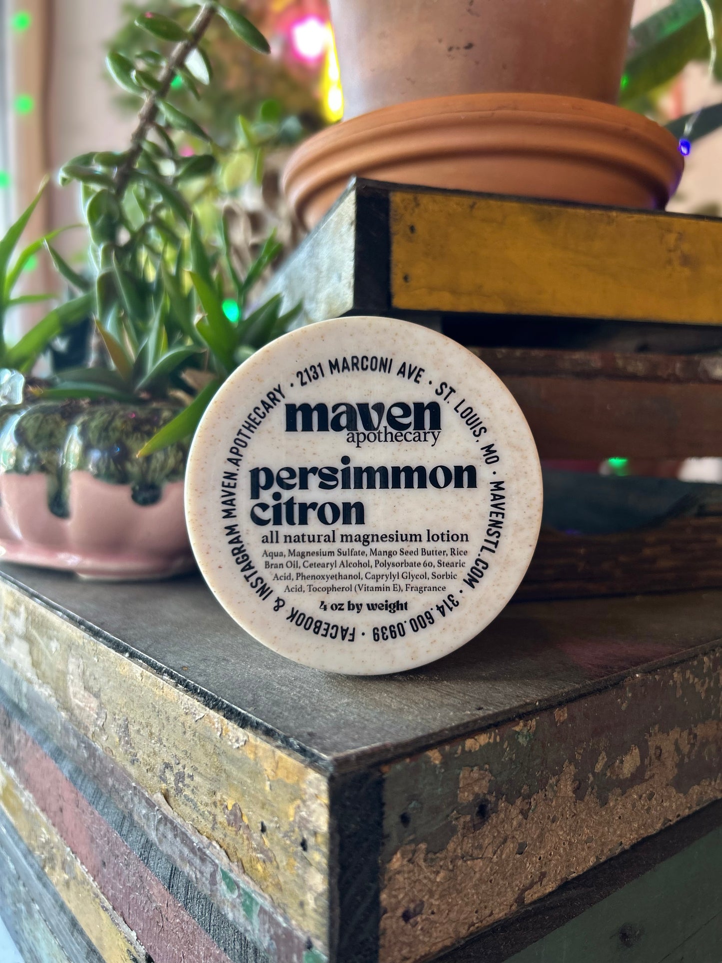 Magnesium Lotion Persimmon & Citron 4oz