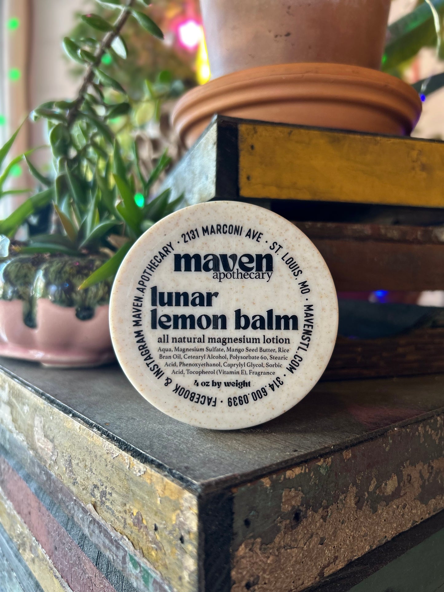Magnesium Lotion Lunar Lemon Balm 4oz