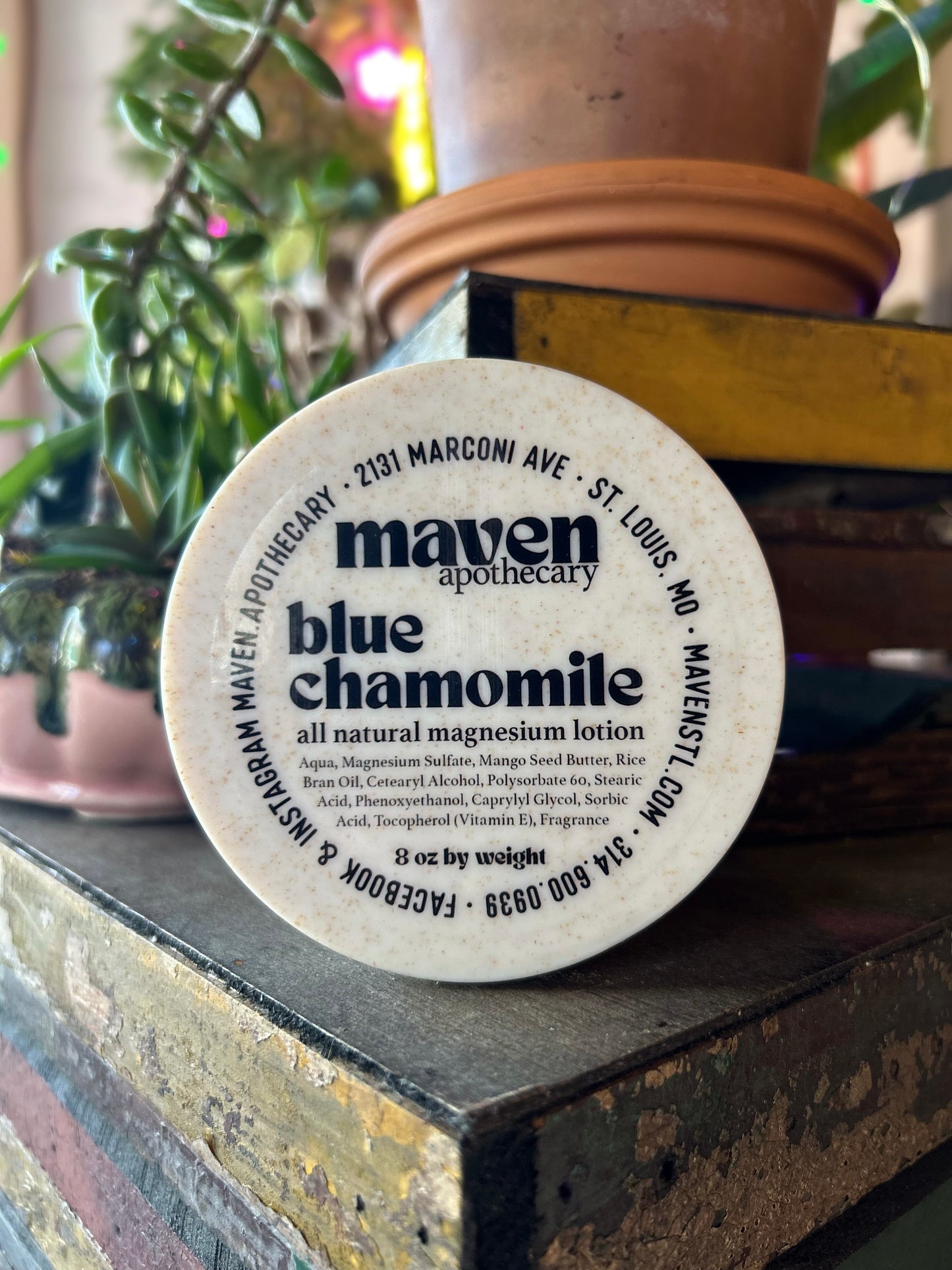 Magnesium Lotion Blue Chamomile 8oz