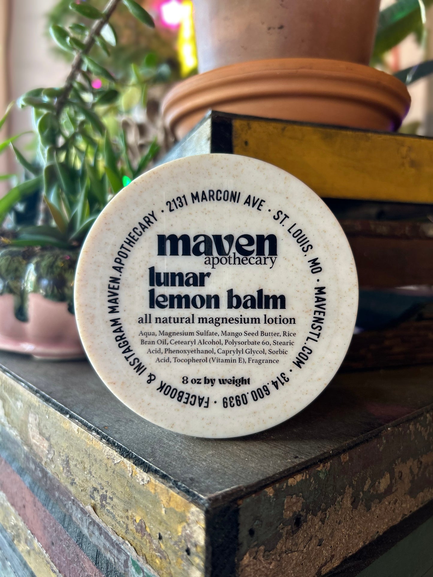 Magnesium Lotion Lunar Lemon Balm  8oz