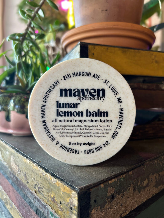 Magnesium Lotion Lunar Lemon Balm  8oz