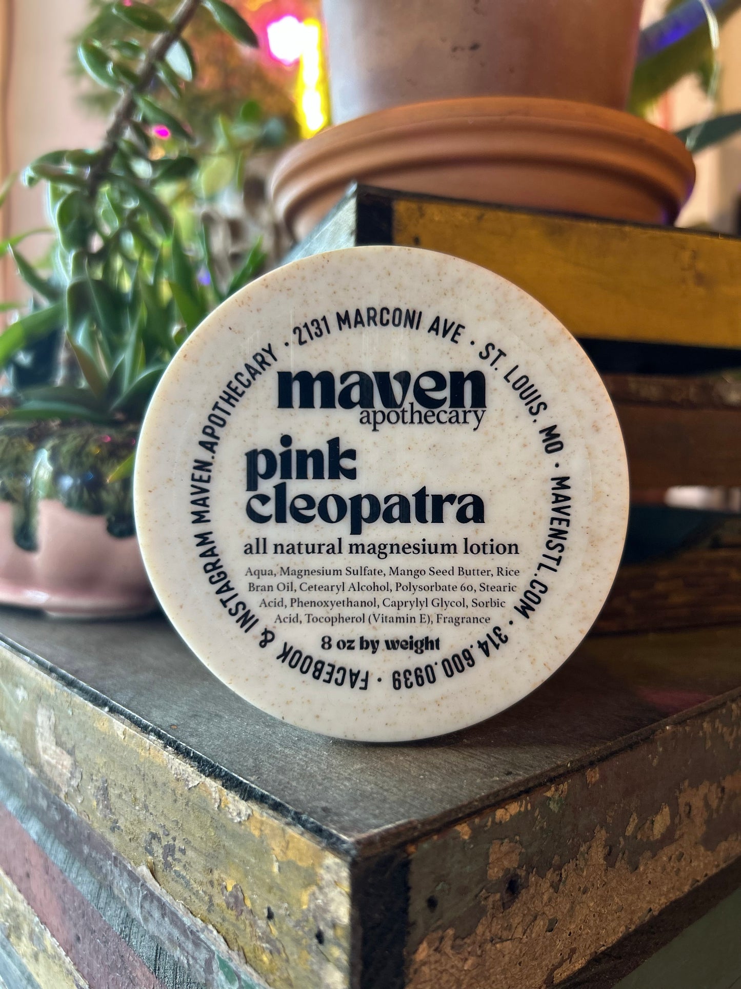 Magnesium Lotion Pink Cleopatra 8oz