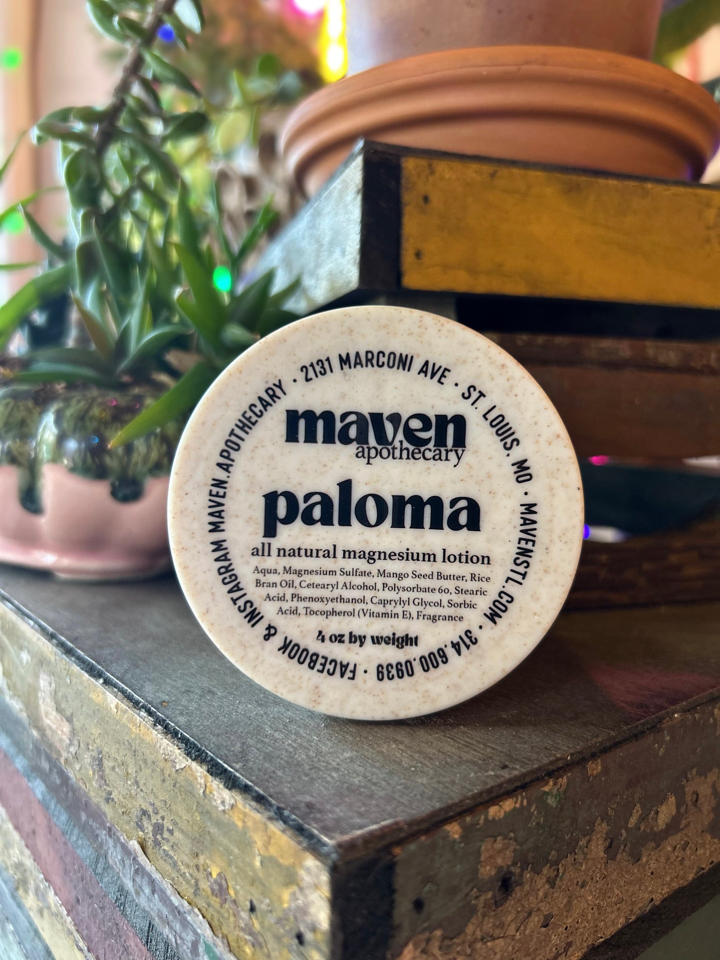 Magnesium Lotion Paloma 4oz