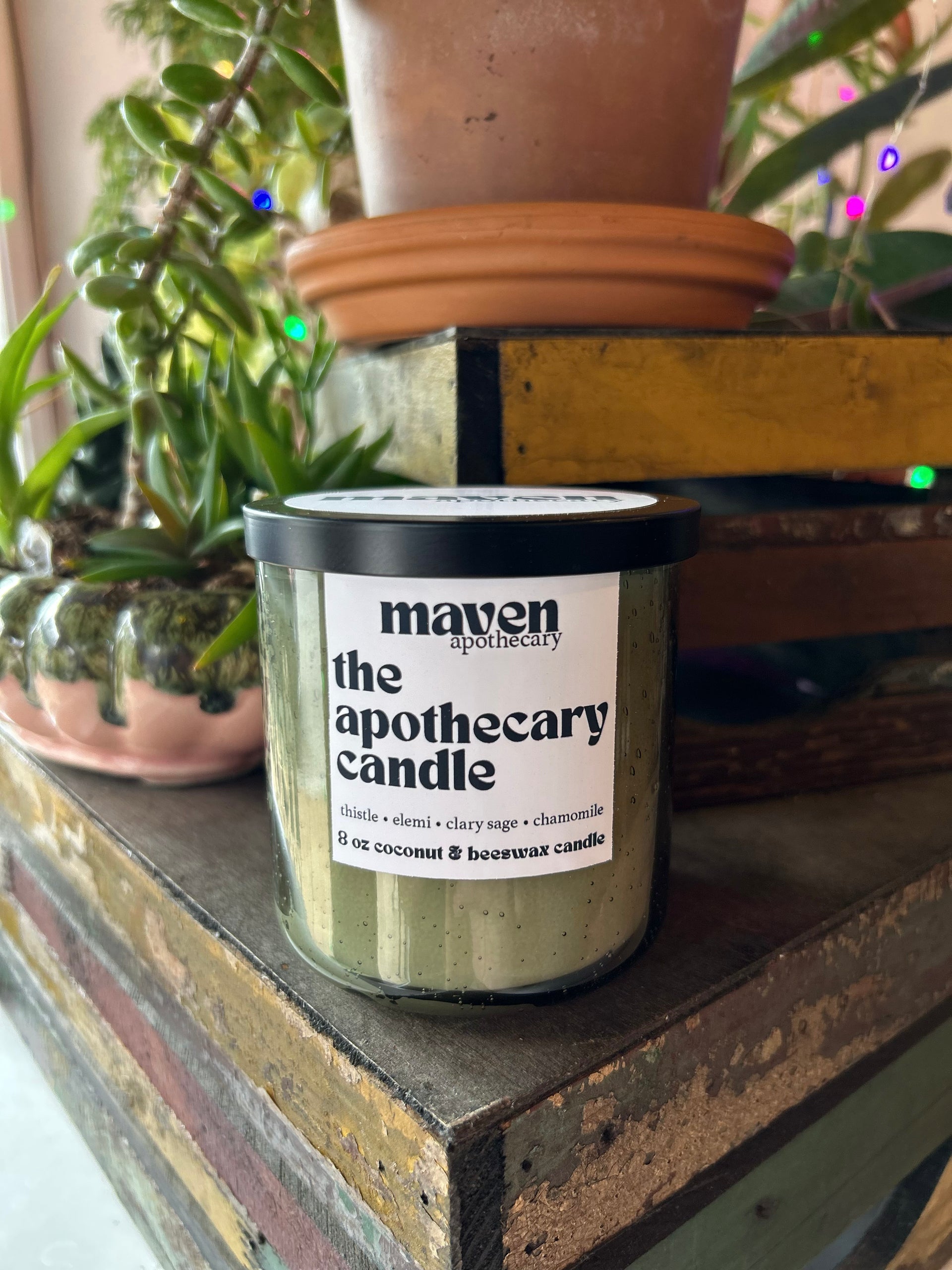 The Apothecary Candle Beeswax & Coconut Wax Candle 8oz – Maven