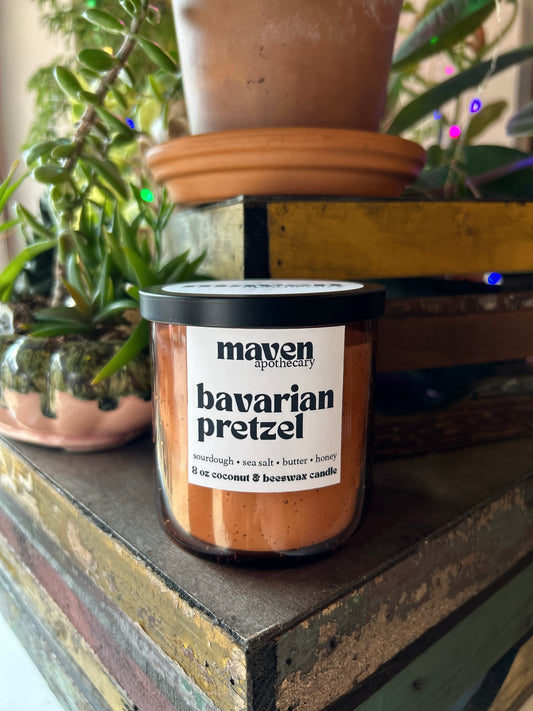 Bavarian Pretzel Beeswax & Coconut Wax Candle 8oz