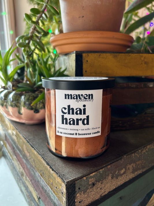 Chai Hard Beeswax & Coconut Wax Candle 8oz