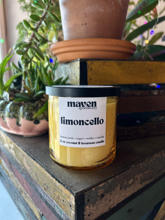 Limoncello Coconut Wax & Beeswax Candle 8oz