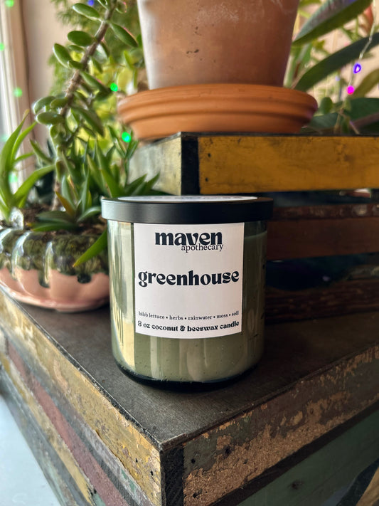 Greenhouse Beeswax & Coconut Wax Candle 8oz