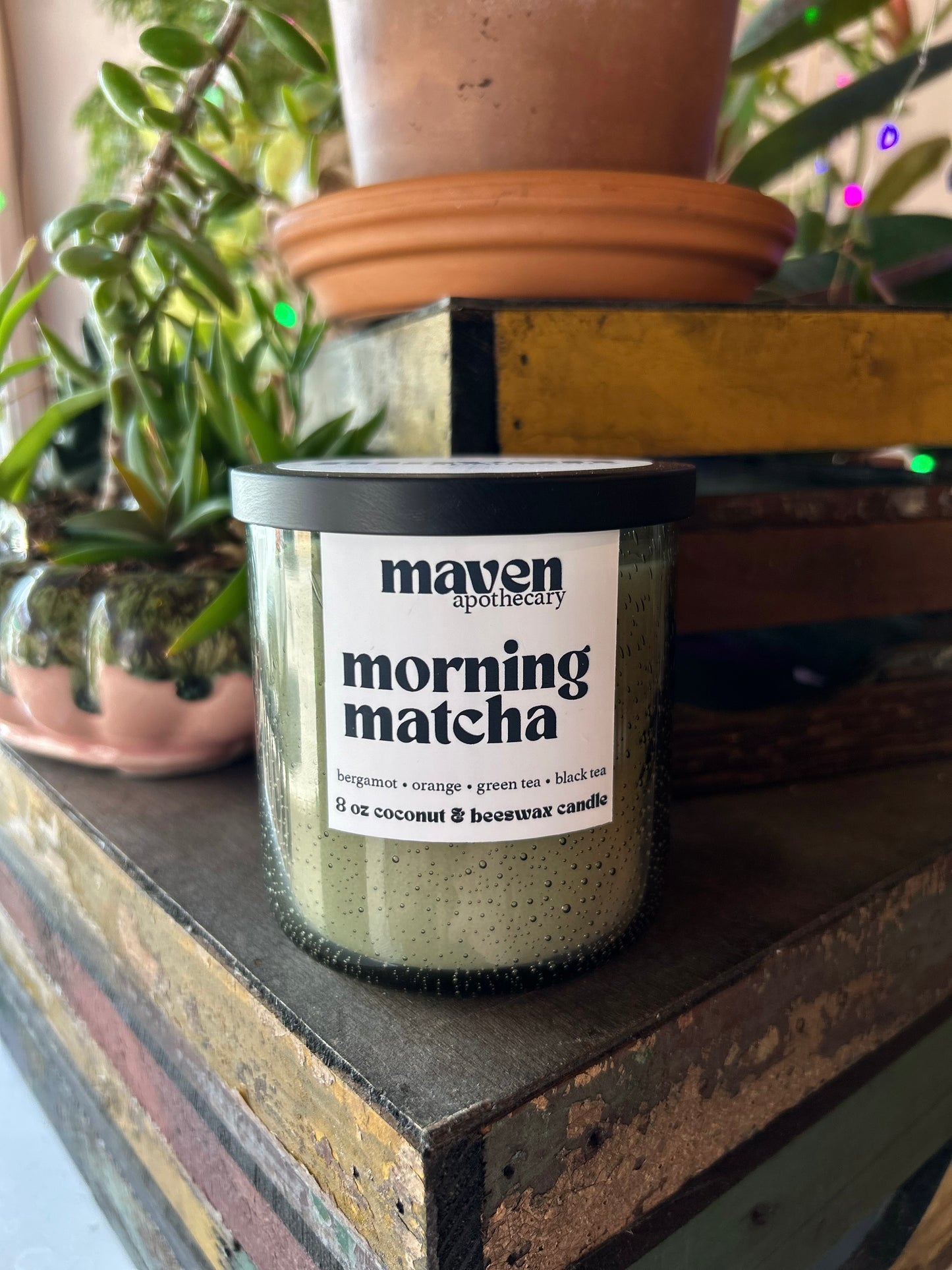 Morning Matcha Beeswax & Coconut Wax Candle 8oz