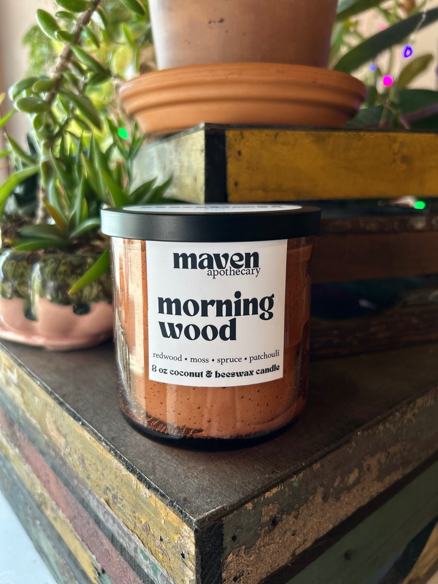 Morning Wood Beeswax & Coconut Wax Candle 8oz